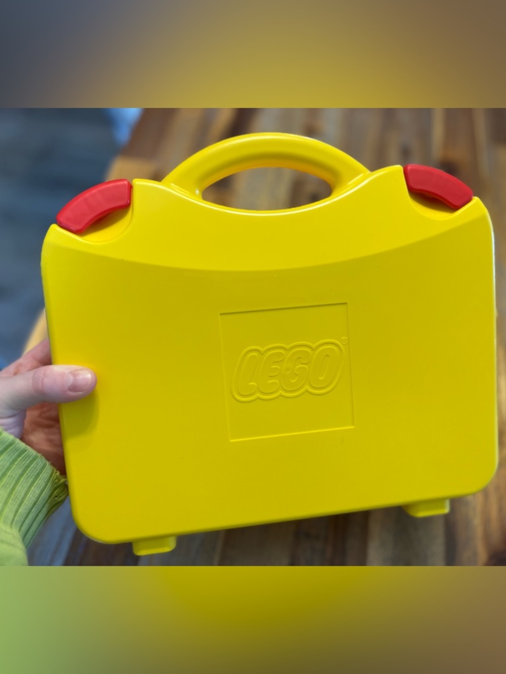 Lego Yellow Carry Case with Red Latches